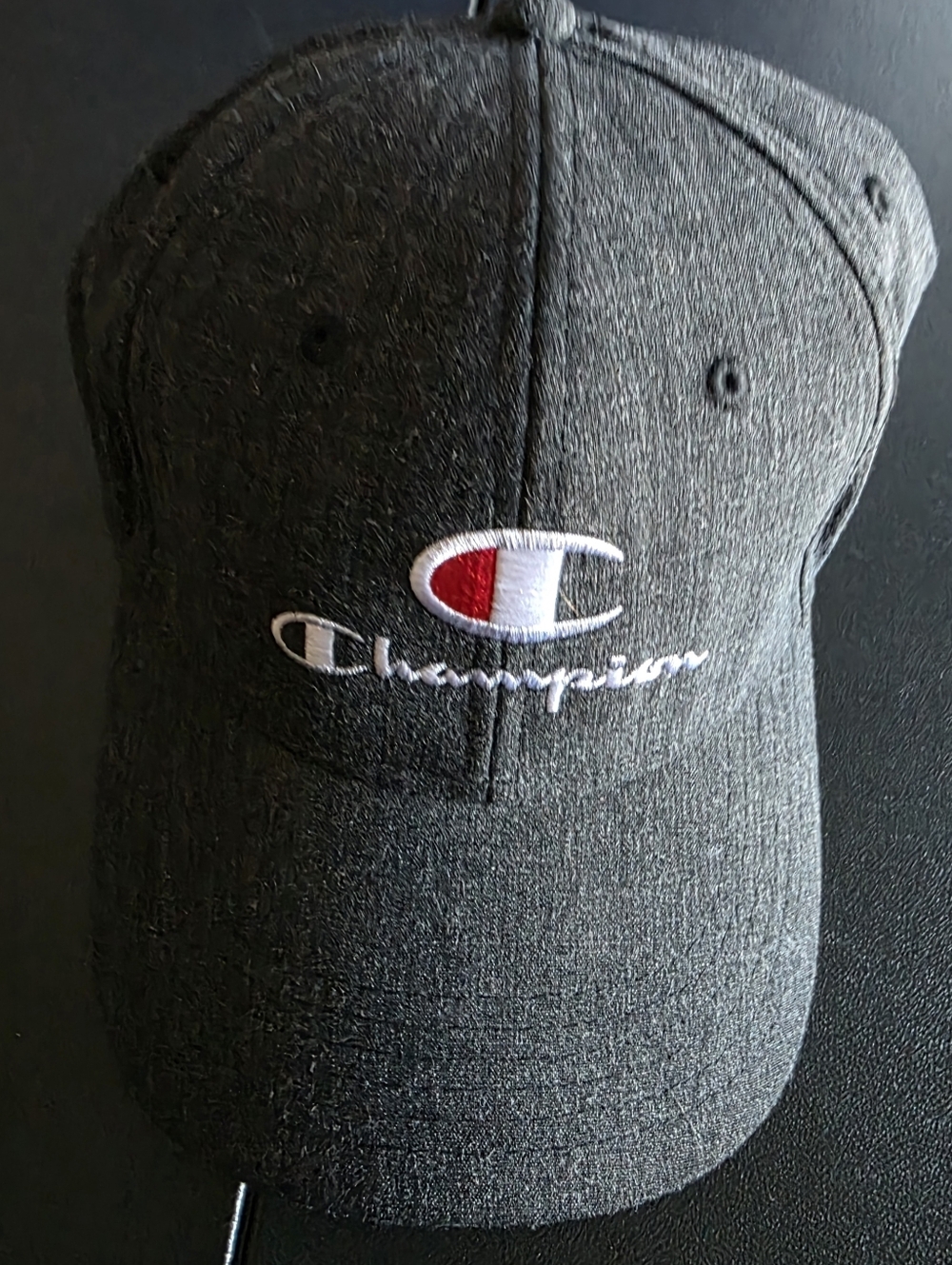 Gently Used Mens snapback champion hat gray